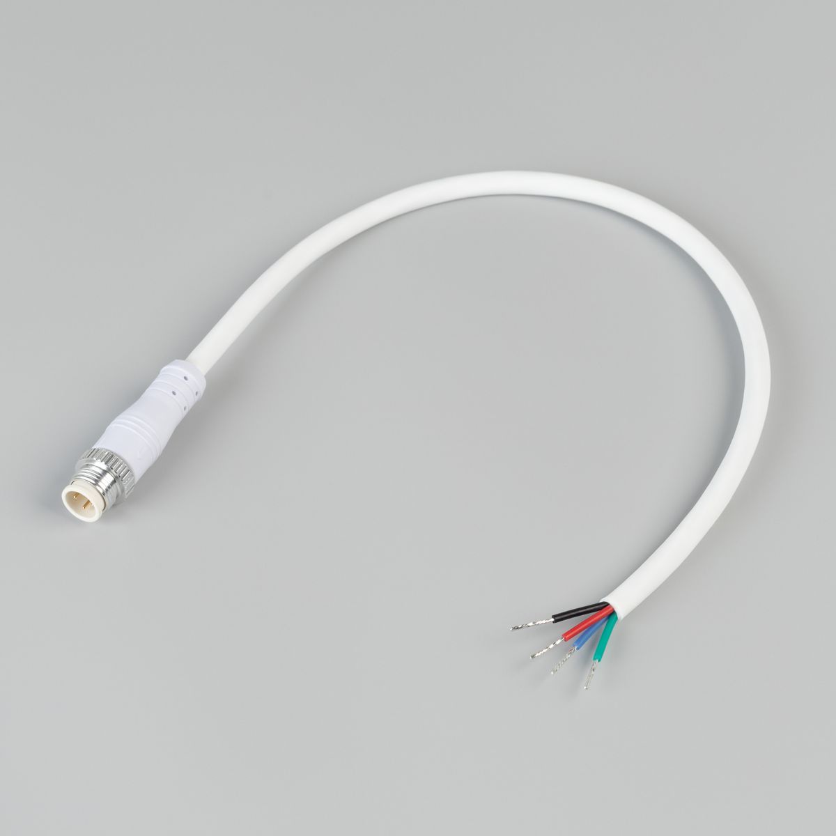 Коннектор питания ARL-WAVE-1615-CON-POWER-MALE-4PIN-WHT (IP67 Пластик) 060094
