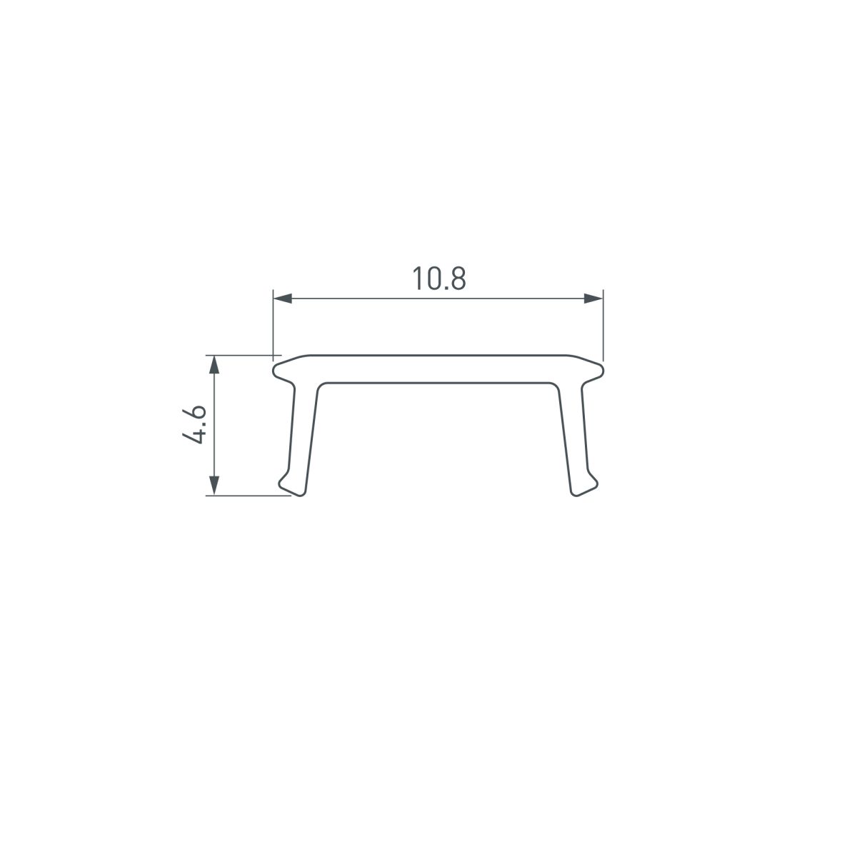 Экран SHELF-600-2000 OPAL (Пластик) 060587