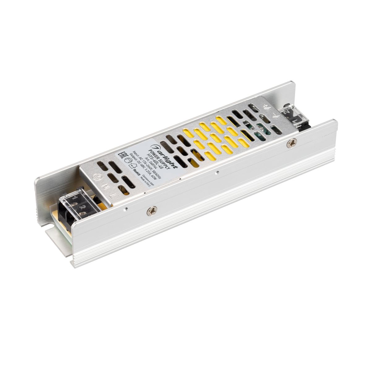 Блок питания HTS-60L-48 (48V, 1.25A, 60W) (IP20 Сетка) 060744