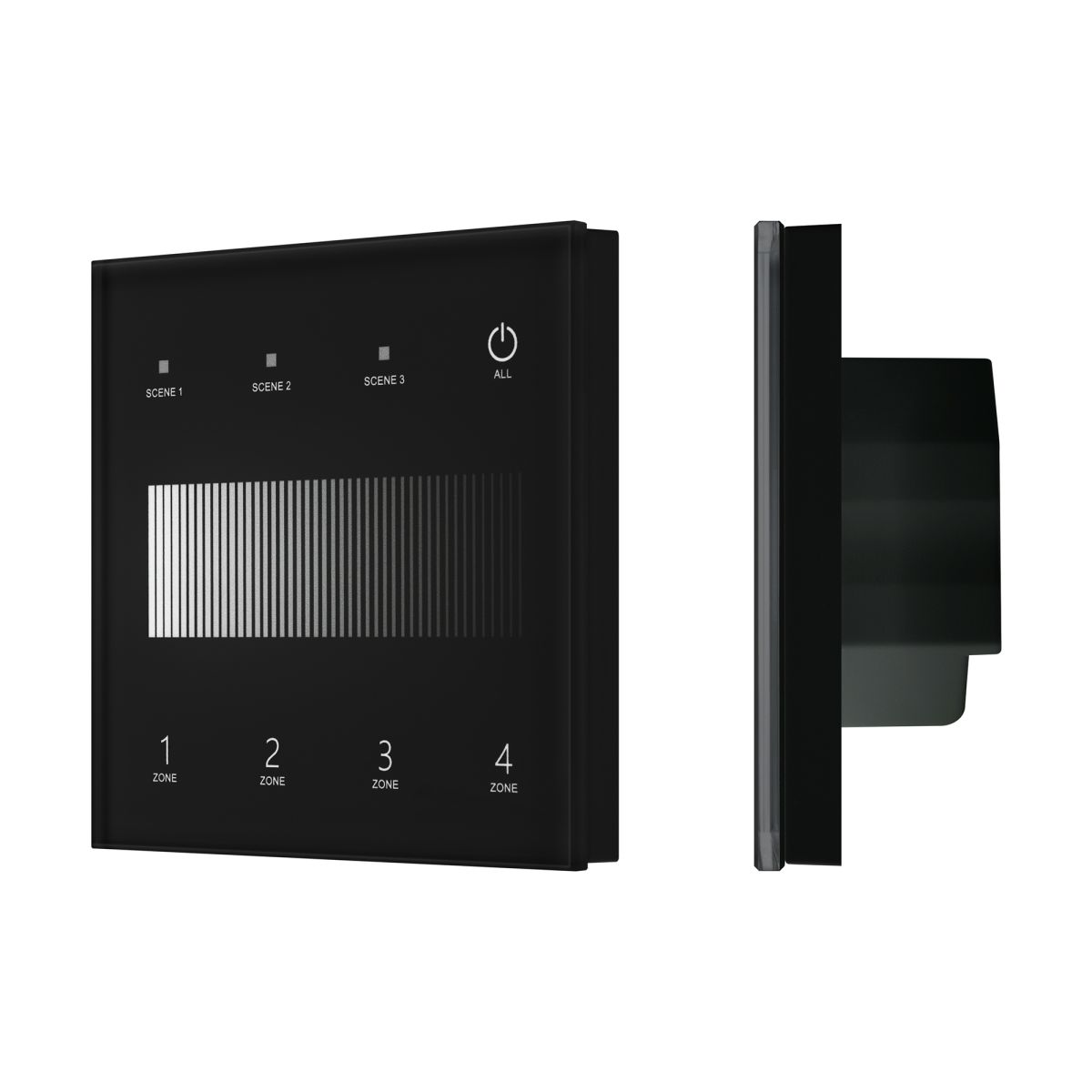 Сенсорная панель SMART-DALI-301-11-4G-3SC-DT6 Черная (230V, встраиваемая, 2.4G) (IARL, IP20 Пластик) 060789