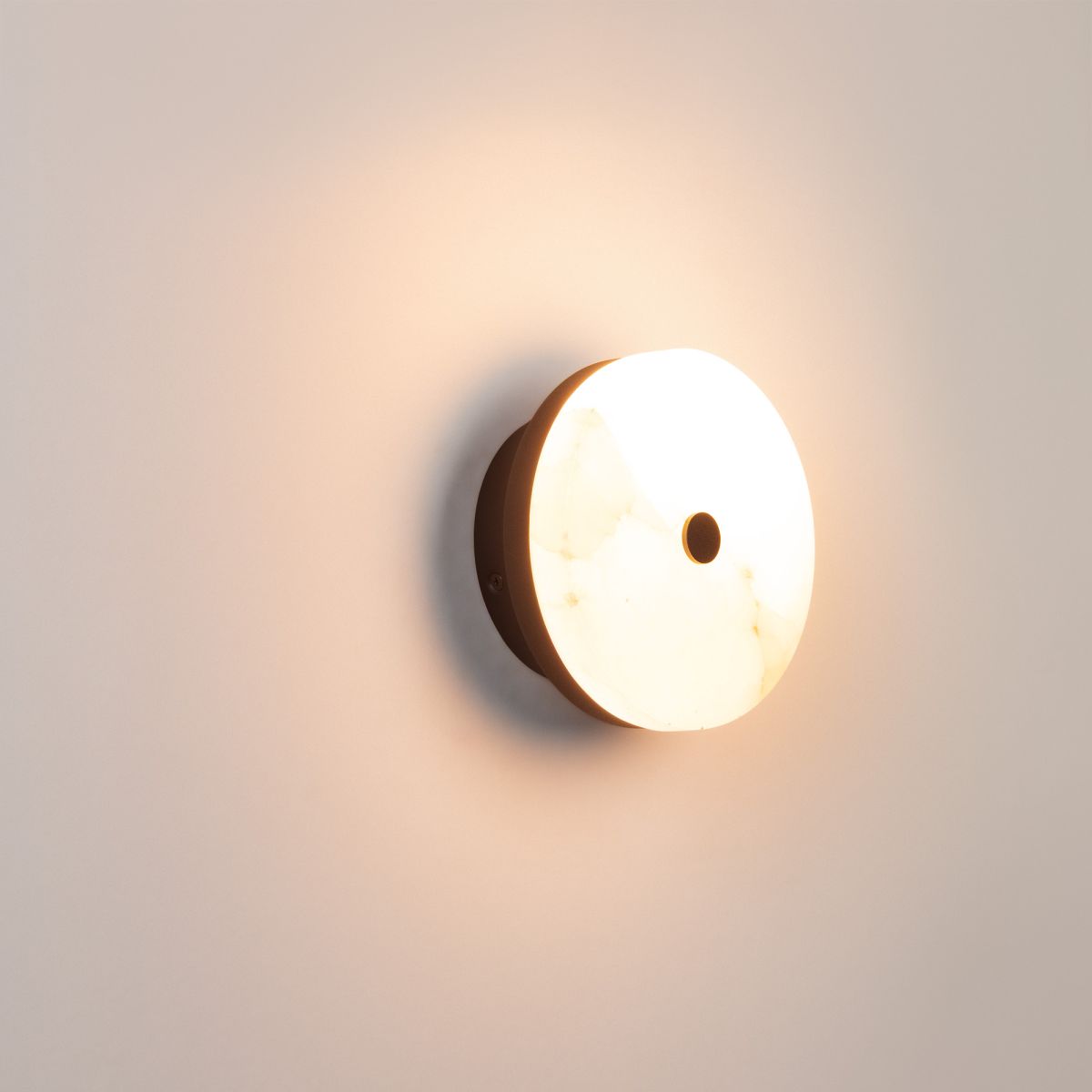 Настенный светильник SP-MENTA-WALL-R165-12W Warm2700 (BK, 130 deg, 230V) (IP20, Мрамор) 061700