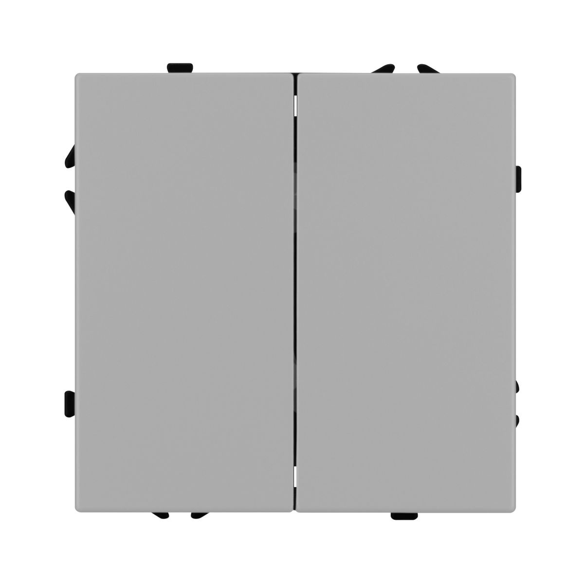 Выключатель звонковый 2 кл софт-тач никель SWT-MKR2-SFPL-IS (250V, 10A) 061786(1)