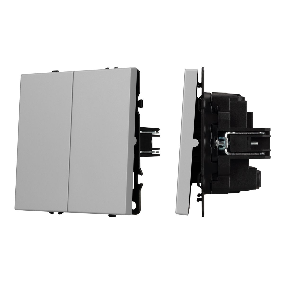 Выключатель перекрёстный 2 кл софт-тач никель SWT-MKX2-SFPL-IS (250V, 10A) 061794(1)