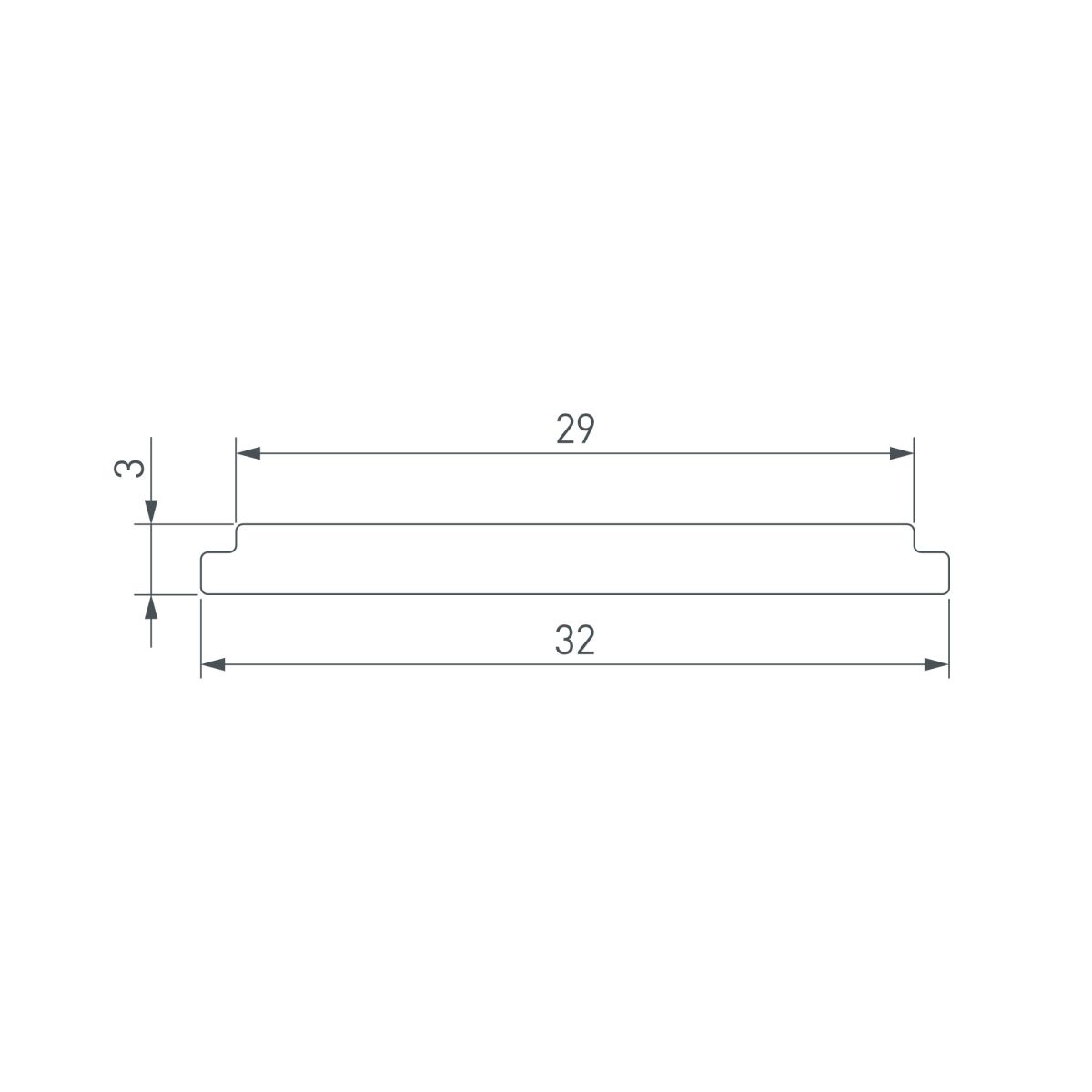 Экран LINE-3560-BENT-SIDE-2M OPAL 062982