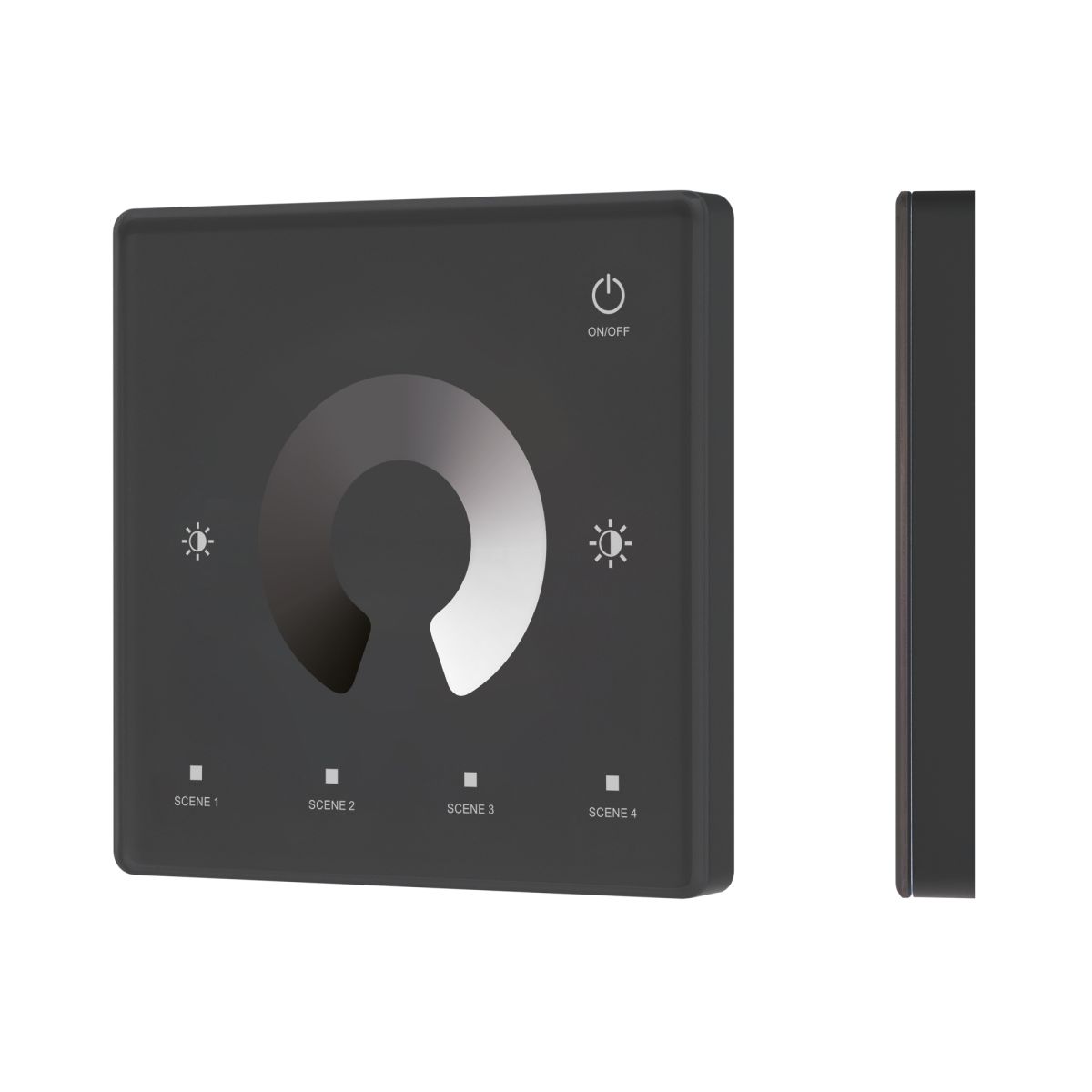 Сенсорная панель SMART-RF-801-11-1G-4SC-DIM черный (3V, 2.4G) накладная (IARL, IP20 Пластик) 063525
