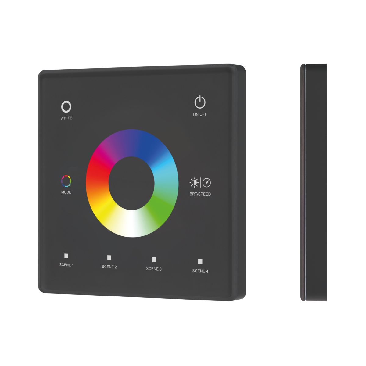 Сенсорная панель SMART-RF-801-11-1G-4SC-RGBW черный (3V, 2.4G) накладная (IARL, IP20 Пластик) 063527