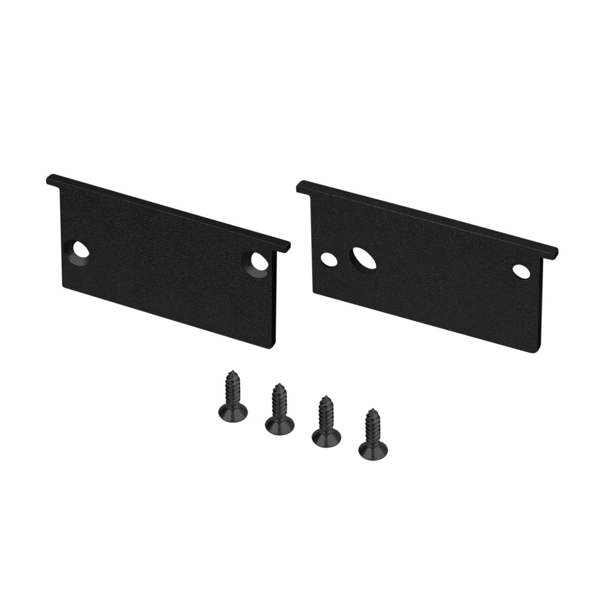 Комплект заглушек SL-BEVEL-W32-F BLACK (Алюминий) 063943