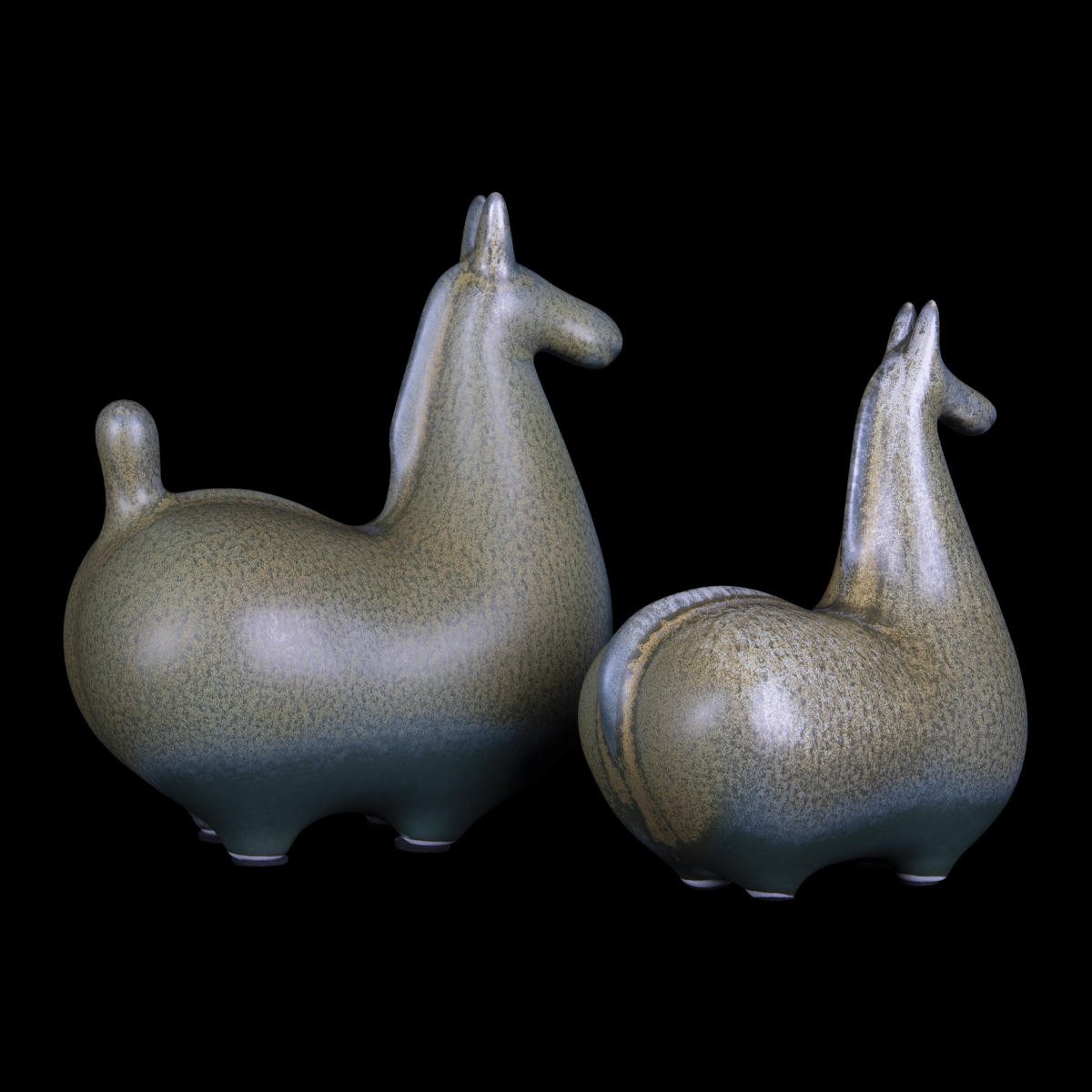 Статуэтка (2 шт.) Horse 10283 Green (2 pcs)