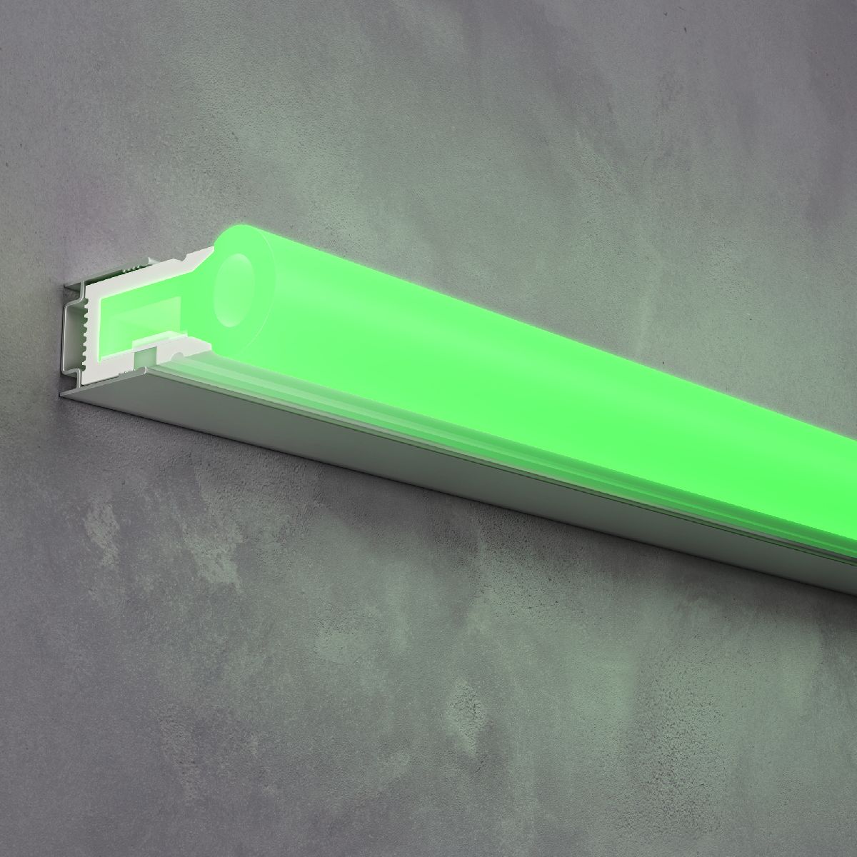 Гибкий неон 24В 9,6Вт/м Green 5м IP67 200511