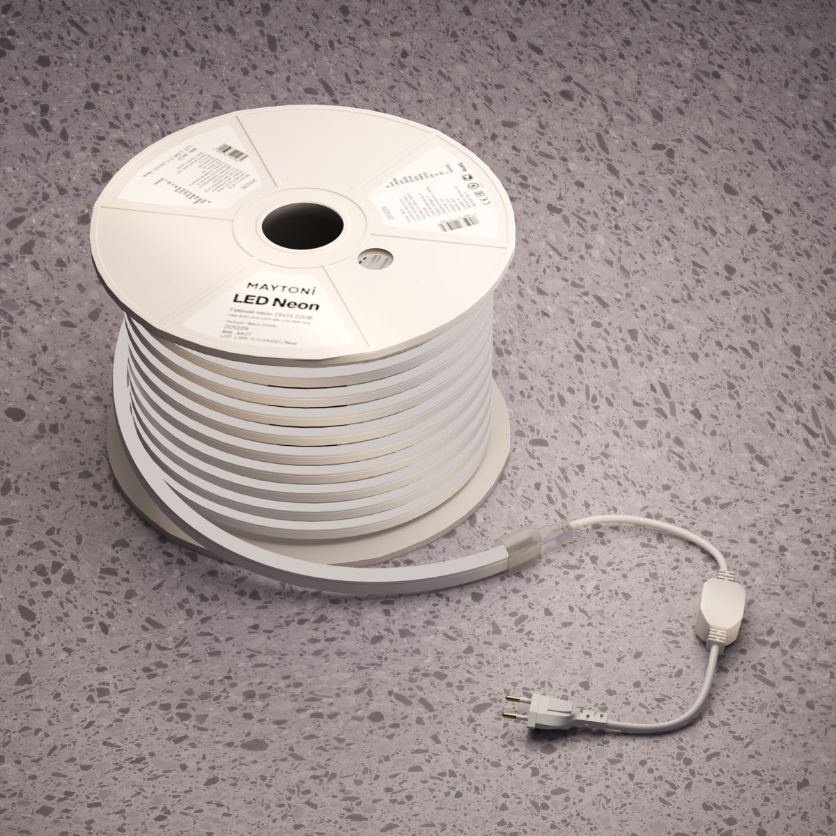 Гибкий неон Led Strip 220В 8Вт/м 2700K IP65 50м 201229