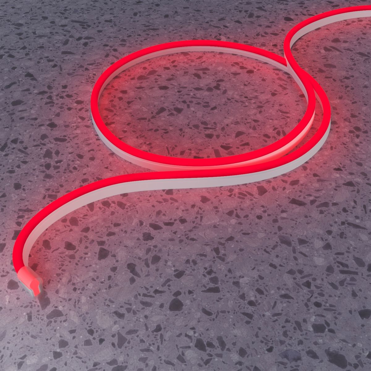 Гибкий неон Led Strip 25x13 220В 8Вт/м Red IP65 50м 201233