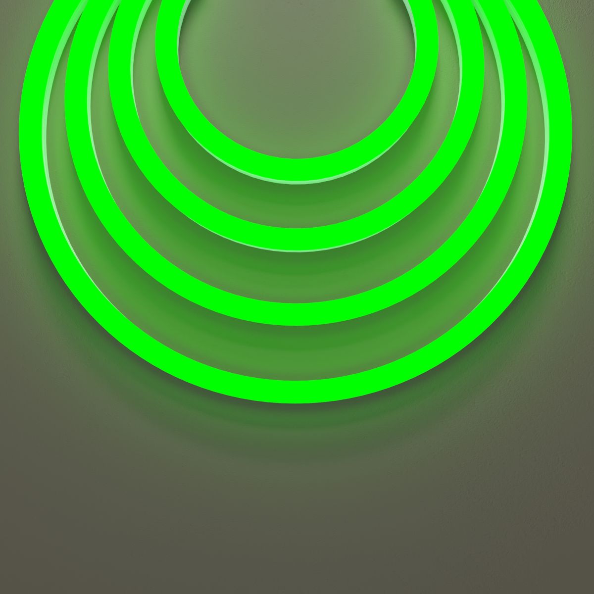 Гибкий неон Led Strip 25x13 220В 8Вт/м Green IP65 50м 201234
