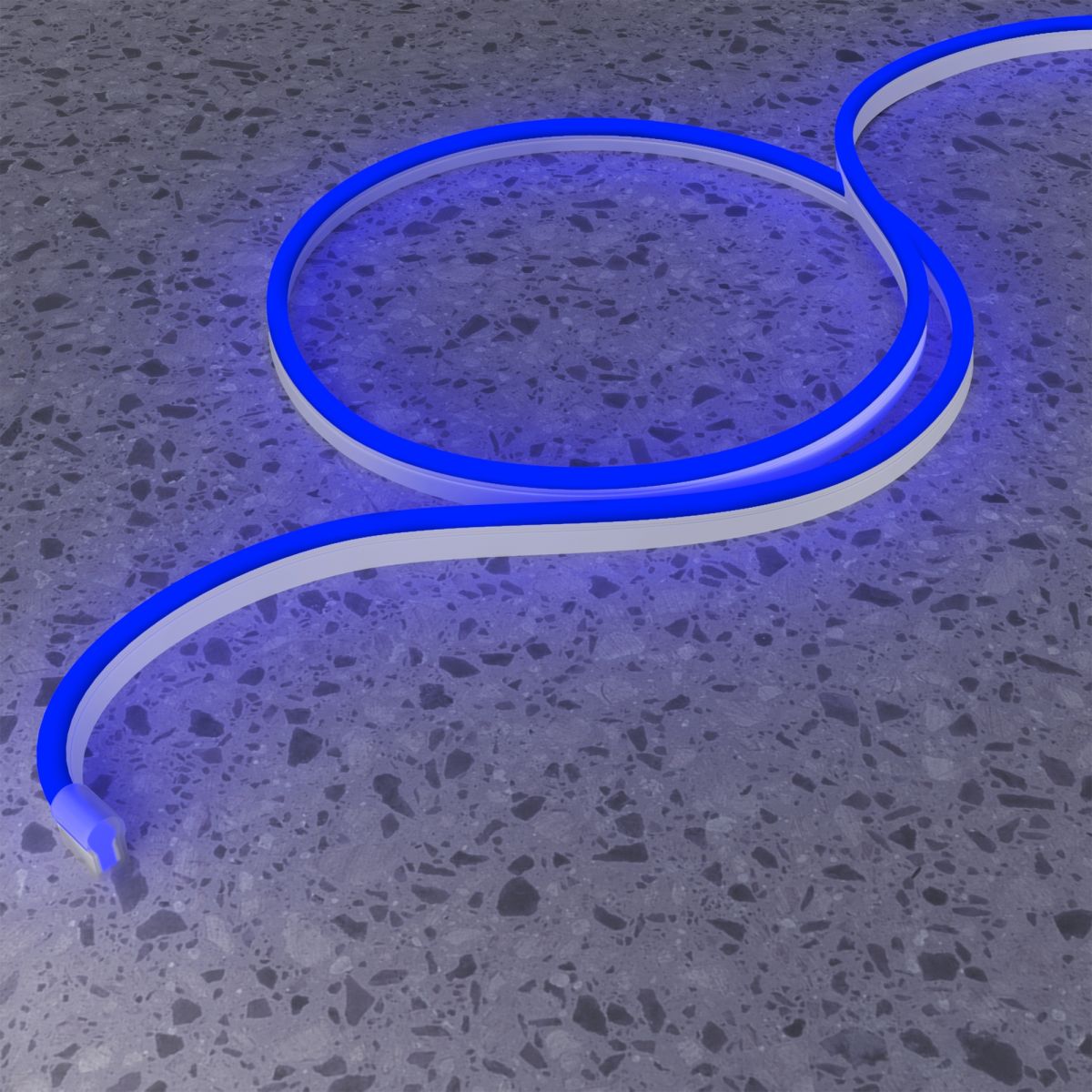 Гибкий неон Led Strip 25x13 220В 8Вт/м Blue IP65 50м 201235