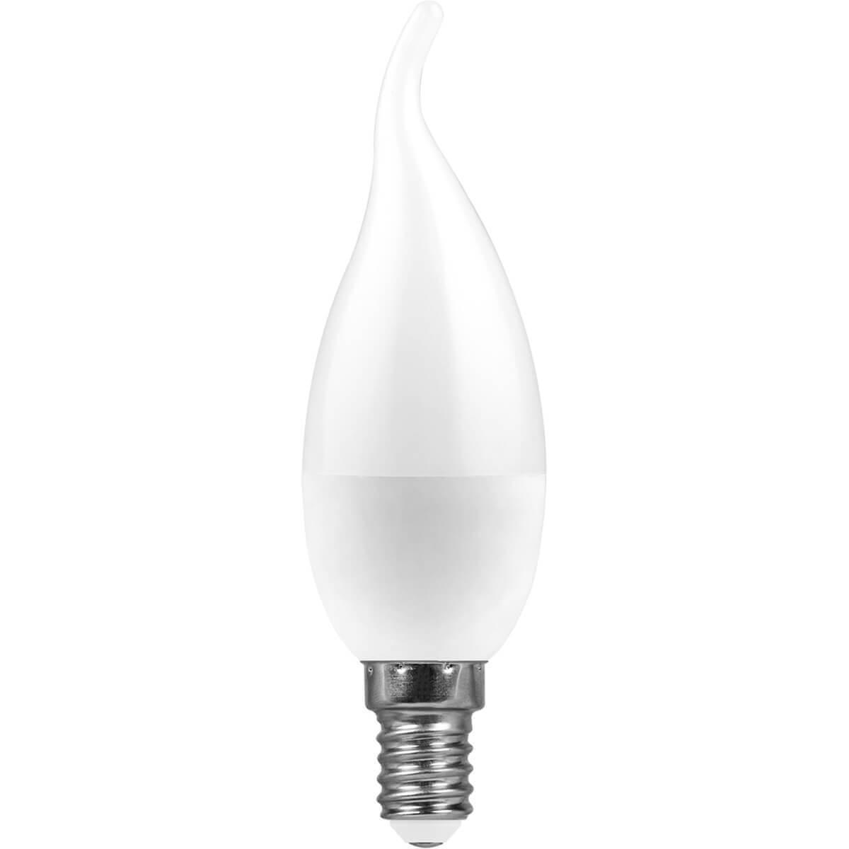 Лампа светодиодная E14 7W 2700K Свеча Матовая LB-66 25785