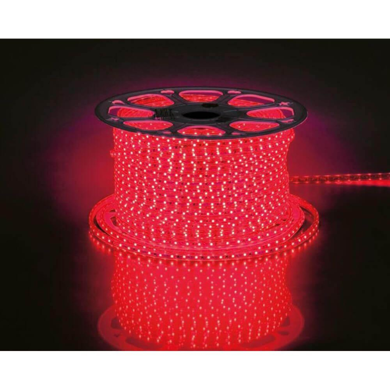 Светодиодная влагозащищенная лента 4,4W/m 60LED/m 2835SMD красный 100M LS704 26239