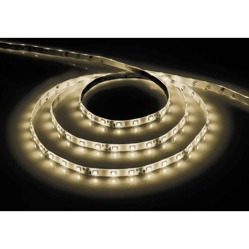 Светодиодная влагозащищенная лента 4,8W/m 60LED/m 2835SMD теплый белый 5M LS604 27640