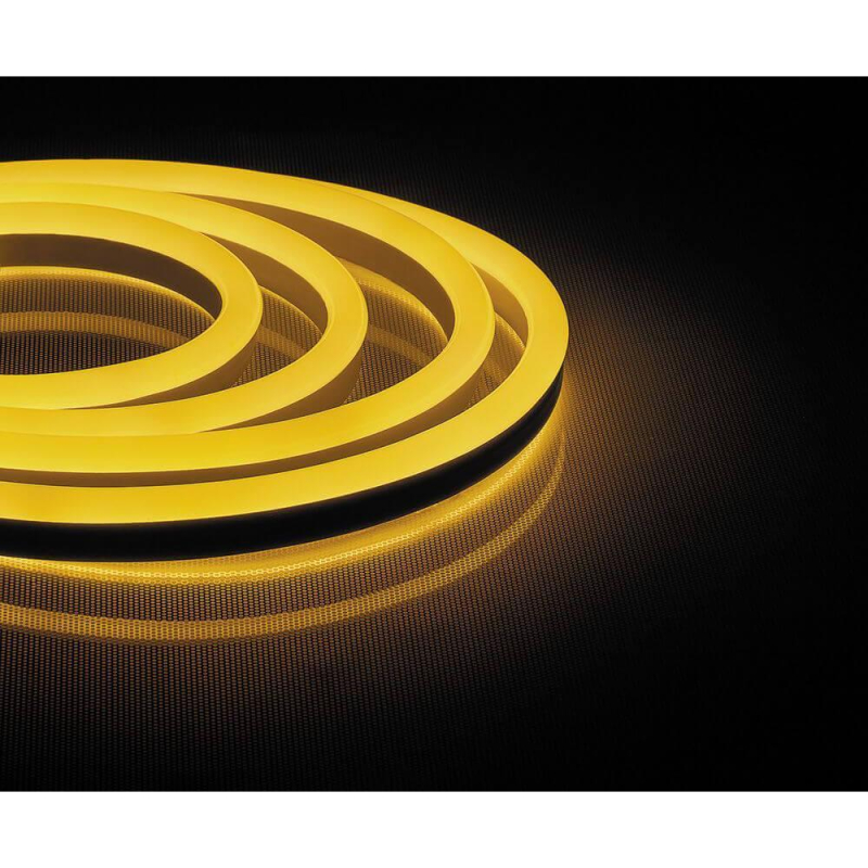 Светодиодная неоновая влагозащищенная лента 9,6W/m 120LED/m 2835SMD теплый белый 50M LS720 29561