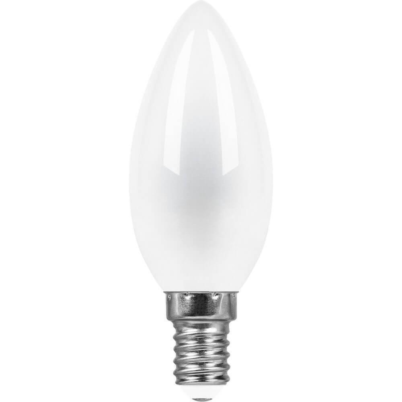 Лампа светодиодная E14 11W 4000K Свеча Матовая LB-713 38007