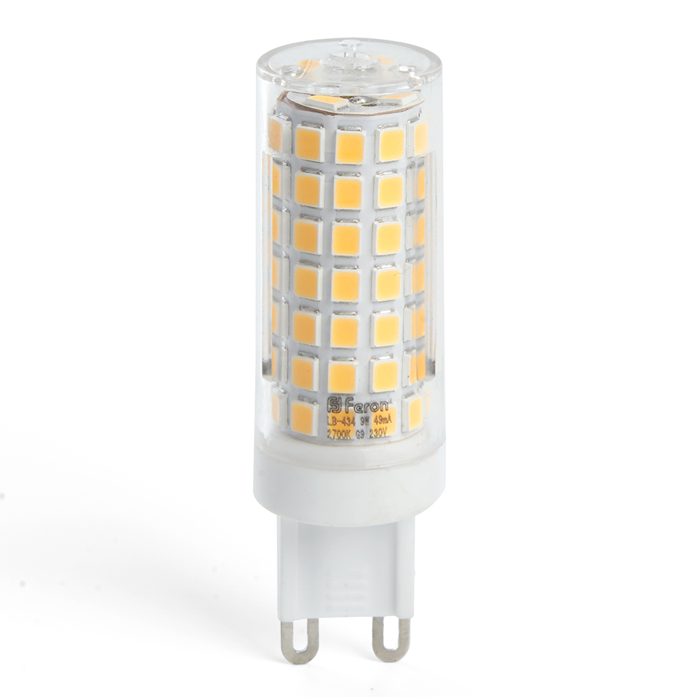 Лампа светодиодная G9 9W 6400K капсульная LB-434 38148