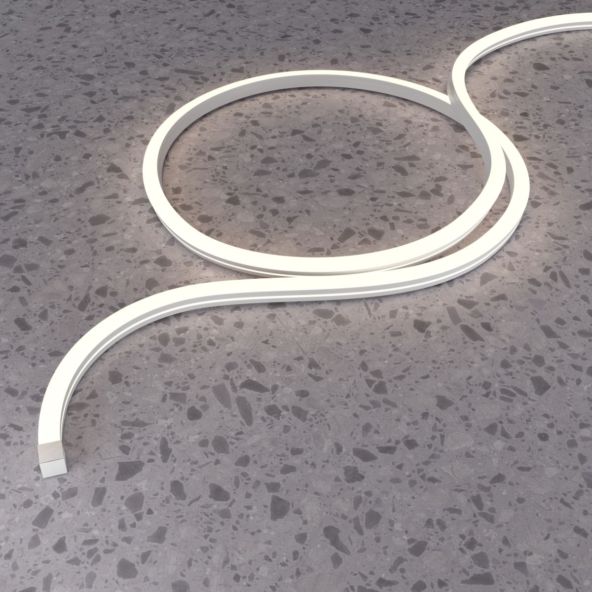 Гибкий неон Led strip 24В 10Вт/м 3000K 10м IP67 432014