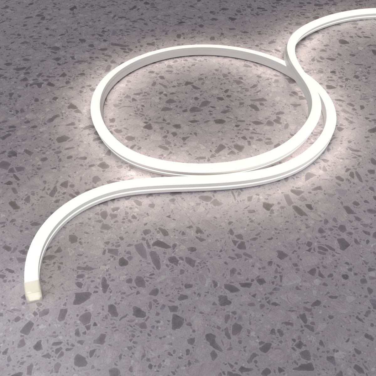 Гибкий неон Led strip 24В 10Вт/м 4000K 10м IP67 432015