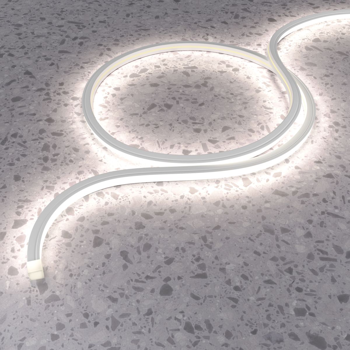 Гибкий неон Led strip 24В 10Вт/м 4000K 10м IP67 432017