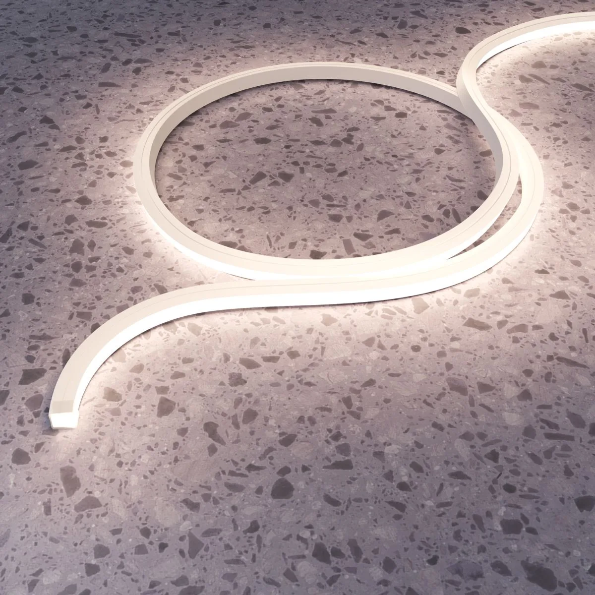 Гибкий неон Led strip 24В 12Вт/м 3000K 5м IP67 432022
