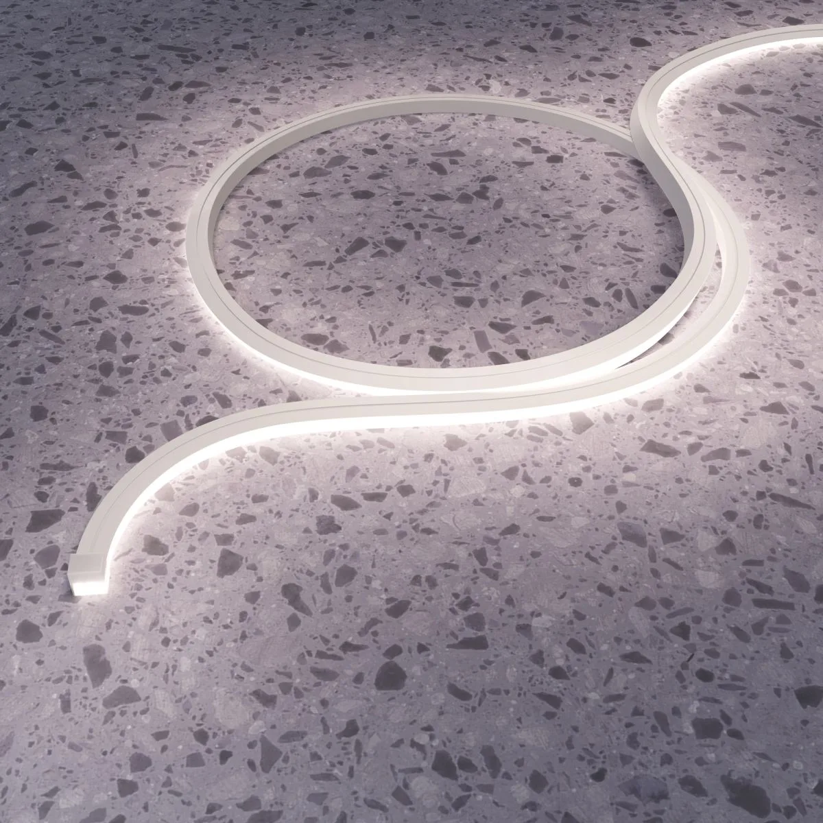Гибкий неон Led strip 24В 12Вт/м 4000K 5м IP67 432023