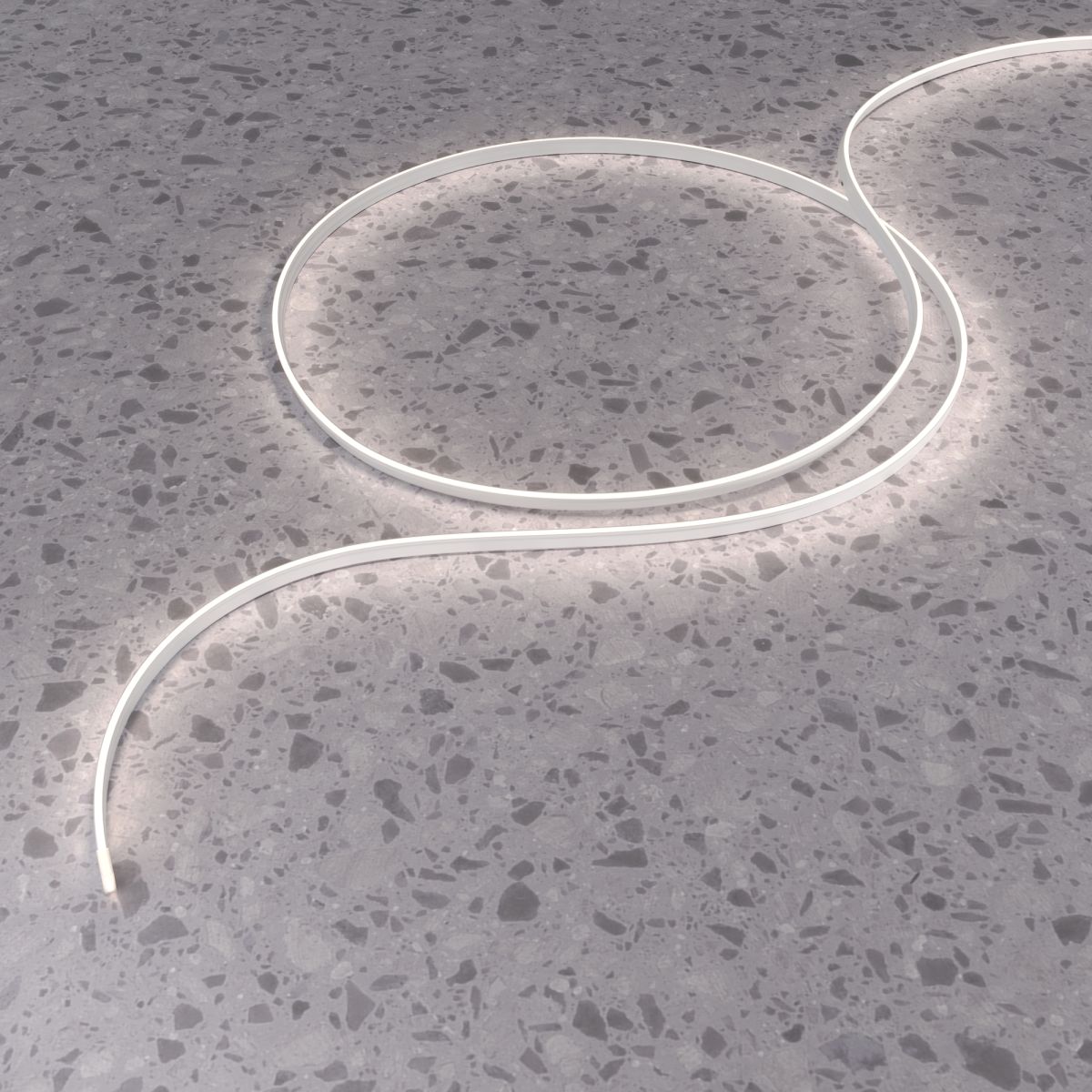 Гибкий неон Led strip 24В 9,6Вт/м 4000K 5м IP67 432038