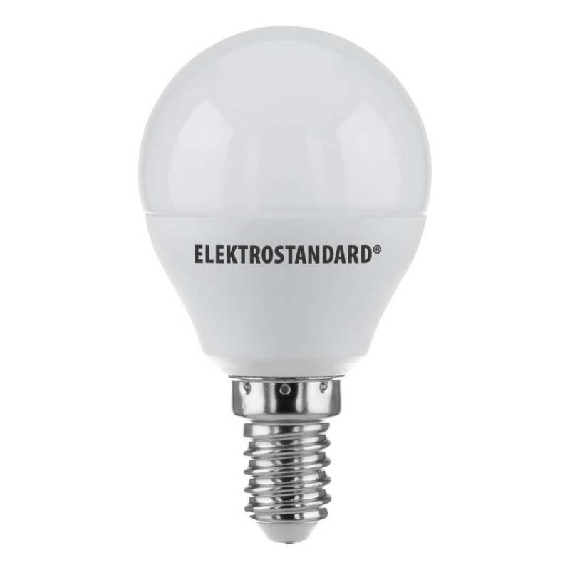 Лампа светодиодная E14 7W 6500K шар матовый 4690389041556