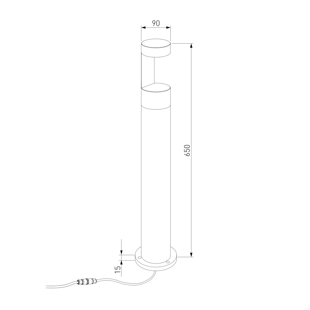Ландшафтный светильник Nimbus 35126/F черный 4690389175053