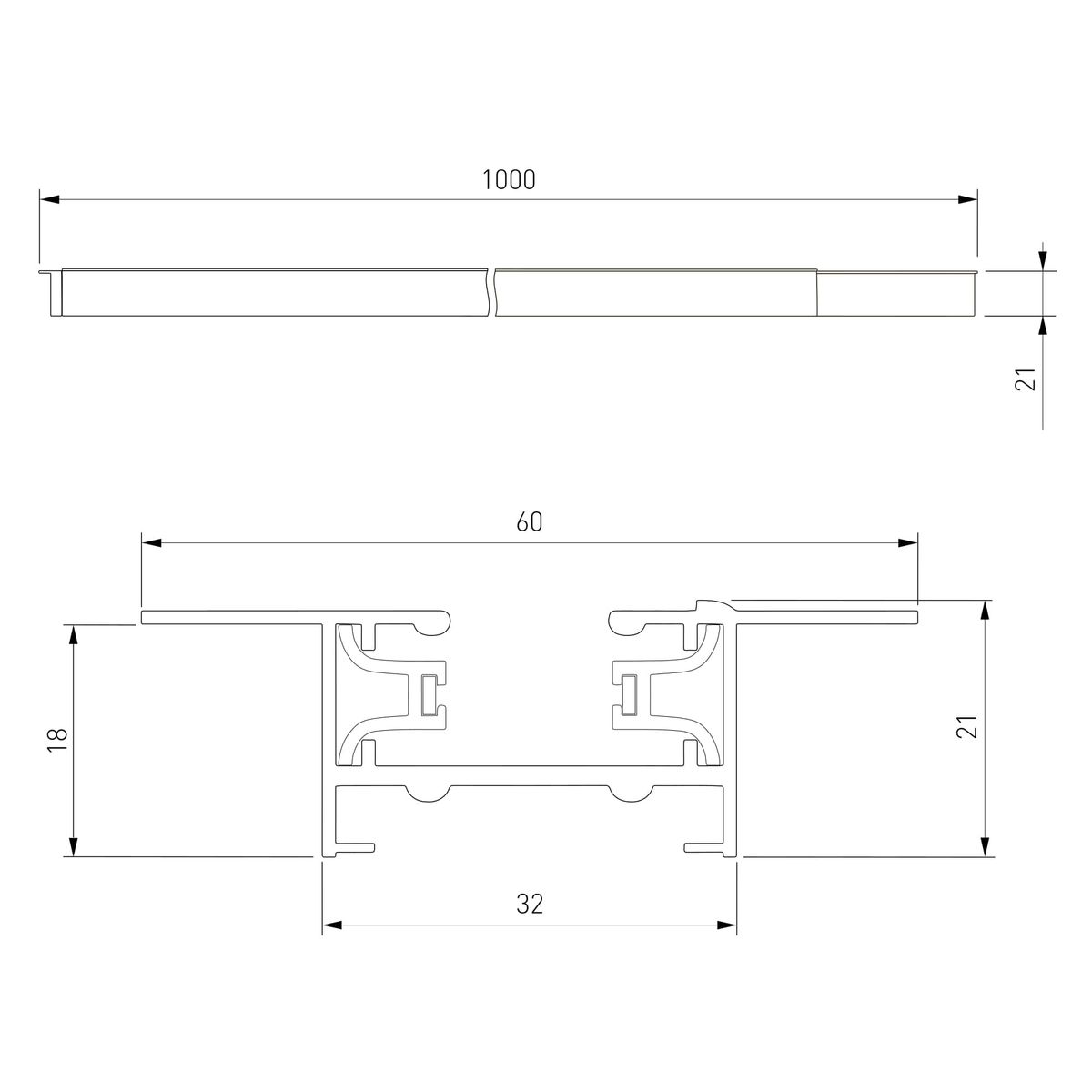 Встраиваемый однофазный шинопровод Track Rail BK Recessed 4690389178528 a057091