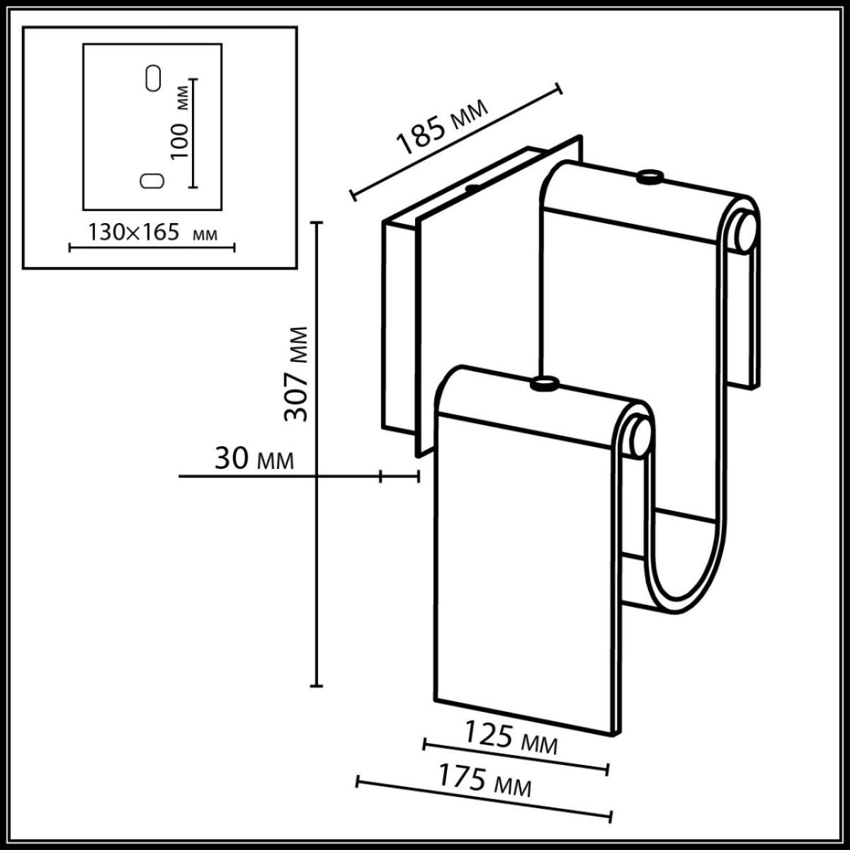 Настенный светильник L-Vision Flow 5105/11WL