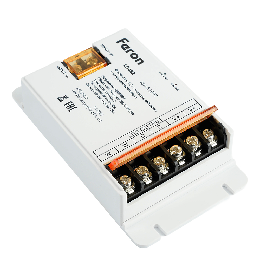 Контроллер CCT с пультом, таймером и визуализатором звука LD482 12-24-48V 52097