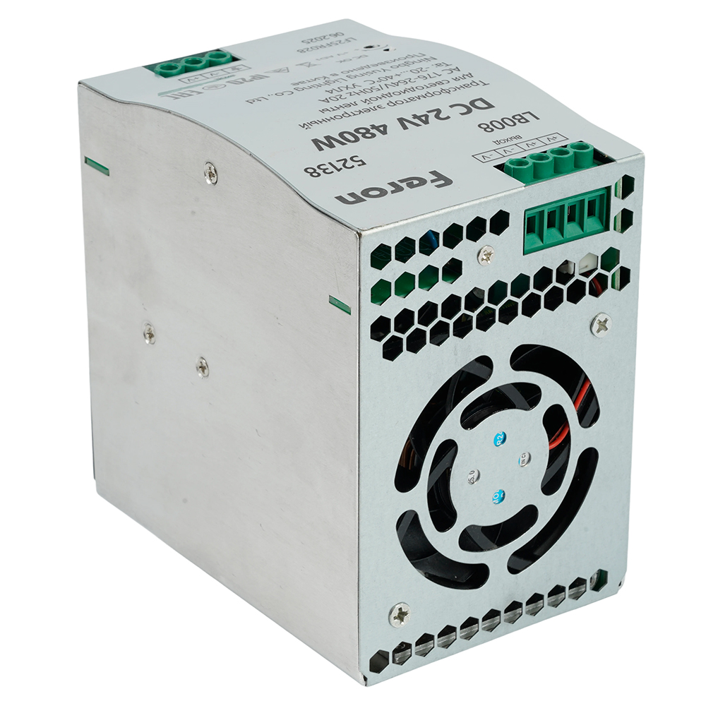 Трансформатор электронный на DIN-рейку LB008 480W 24V IP20 52138