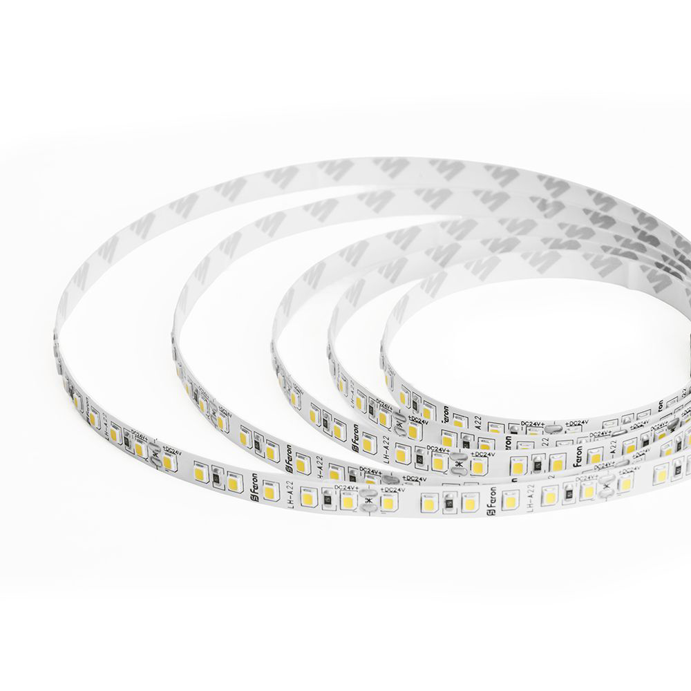 Светодиодная лента 24V LS501, 120*SMD2835, 11W/m, IP20, 6000К (холодный белый) 53088