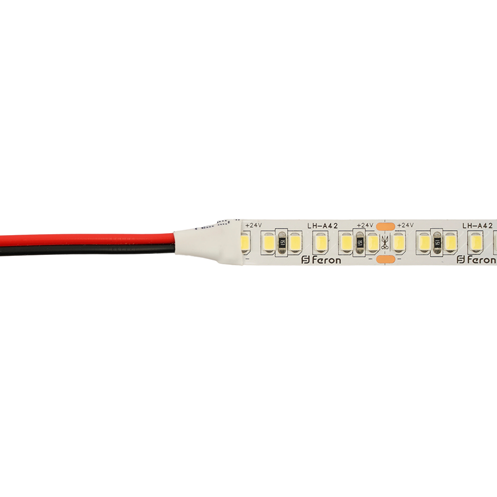 Светодиодная лента 24V LS502, 180*SMD2835, 16W/m, IP20, 6000К (холодный белый) 53091