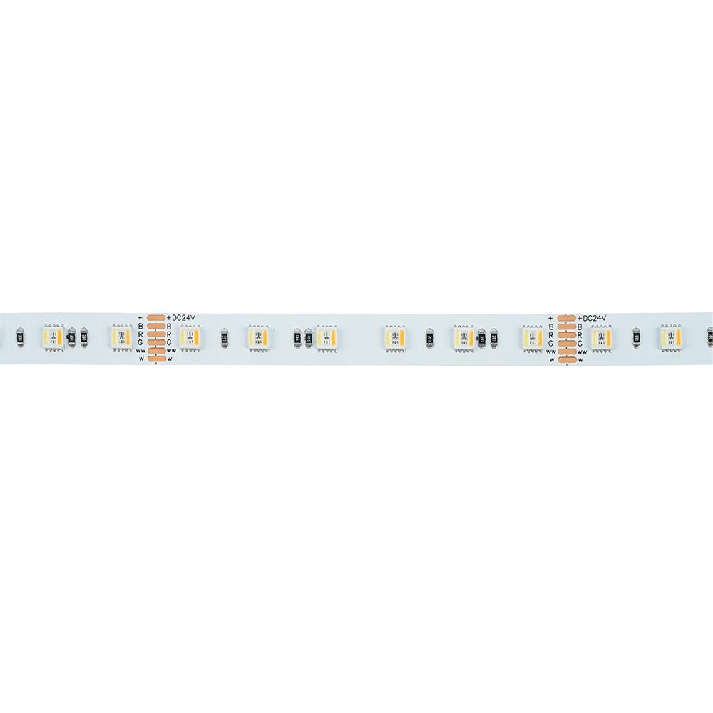 Лента светодиодная 24V LS508, 60*SMD5050, 20W/m, IP20, RGB+2300К+6500K 53336