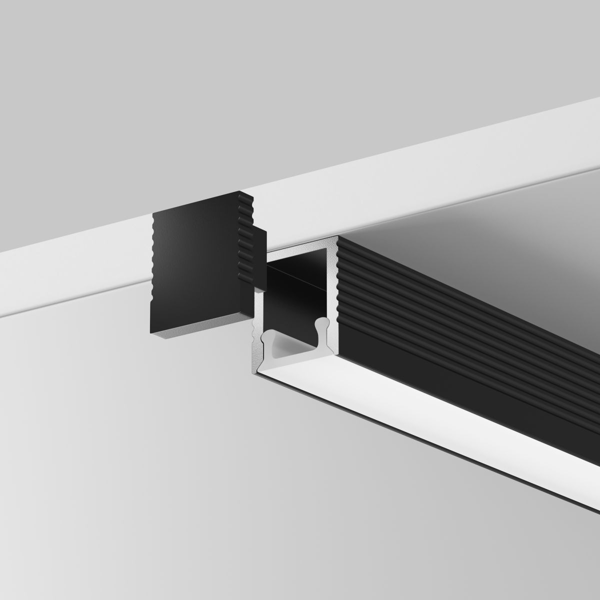 Алюминиевый профиль накладной Led Strip ALM-0809-B-2M 631002