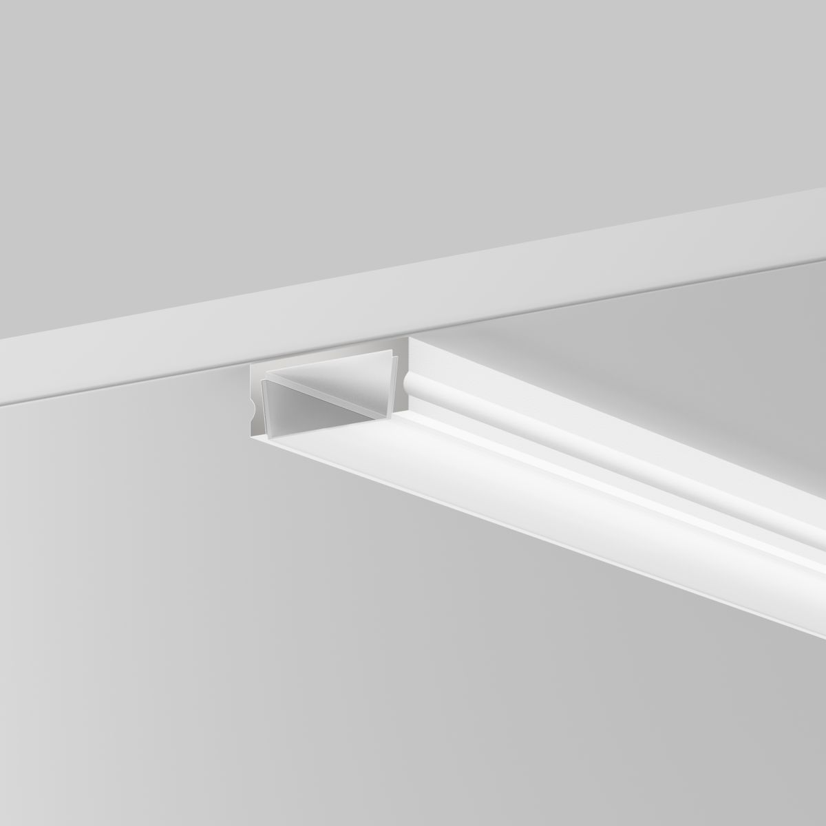 Алюминиевый профиль накладной 15x6 Led Strip ALM-001-W-2M 631004