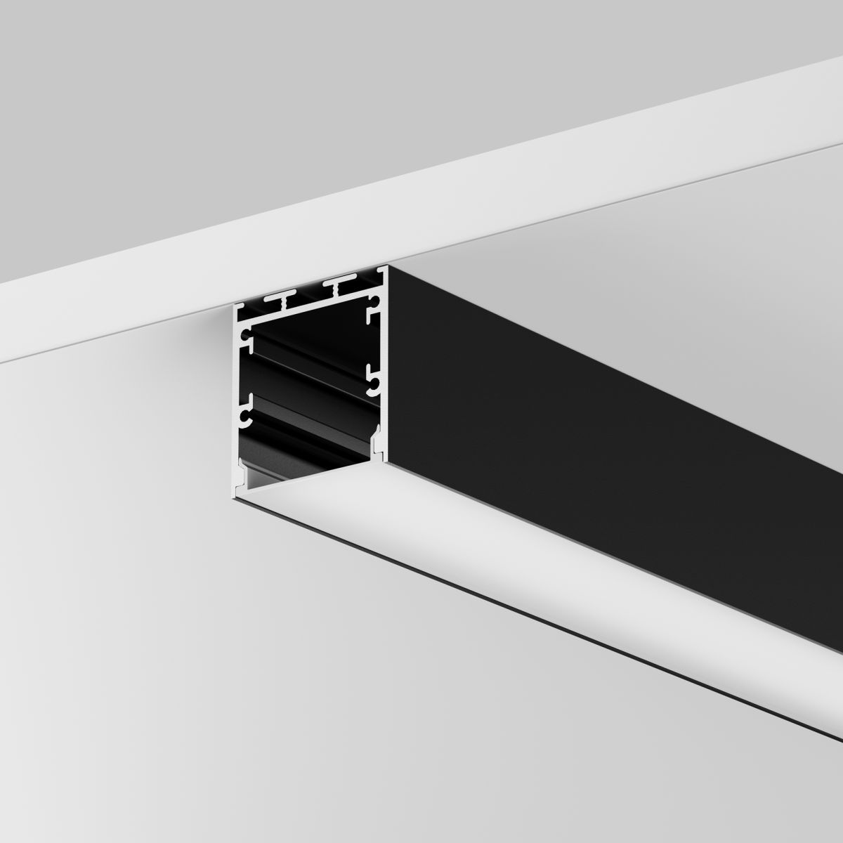 Алюминиевый профиль накладной-подвесной Led Strip ALM-3535BT-B-2M 633003