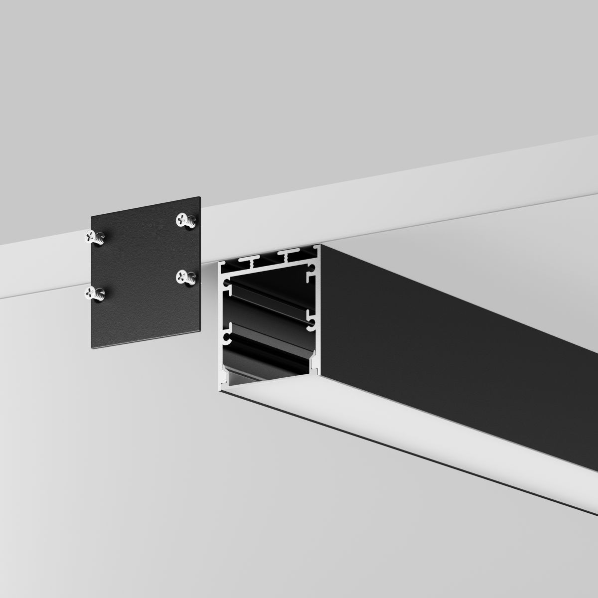 Алюминиевый профиль накладной-подвесной Led Strip ALM-3535BT-B-2M 633003