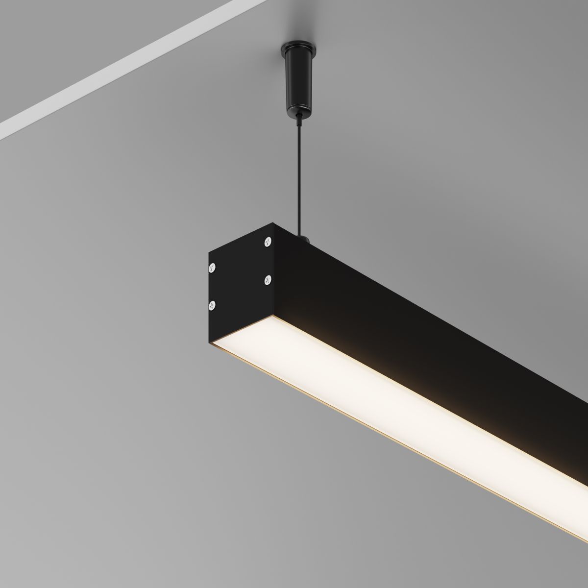 Алюминиевый профиль накладной-подвесной Led Strip ALM-3535BT-B-2M 633003