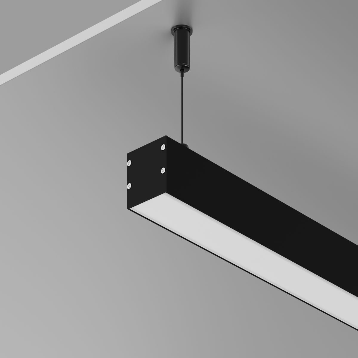 Алюминиевый профиль накладной-подвесной Led Strip ALM-3535BT-B-2M 633003