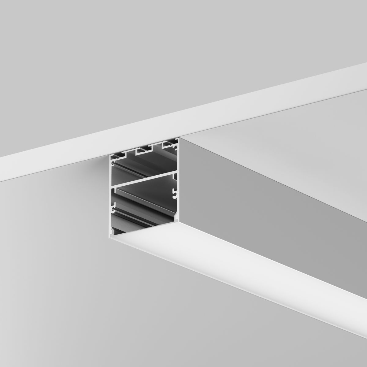 Алюминиевый профиль накладной-подвесной 50x50 Led Strip ALM-5050T-S-3M 633007