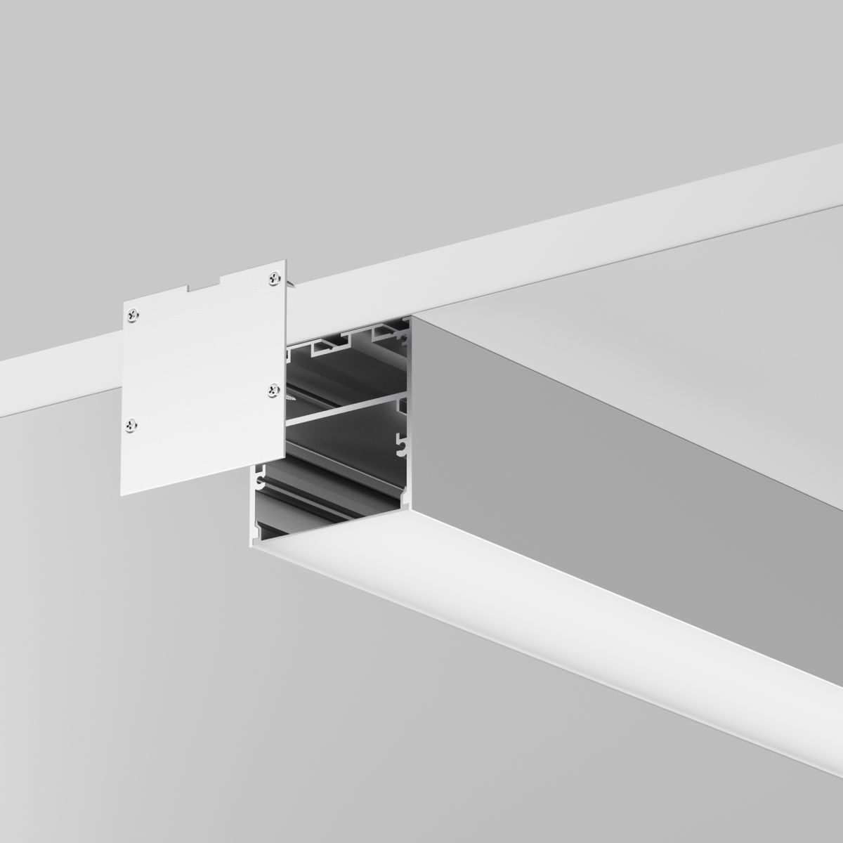 Алюминиевый профиль накладной-подвесной 50x50 Led Strip ALM-5050T-S-3M 633007