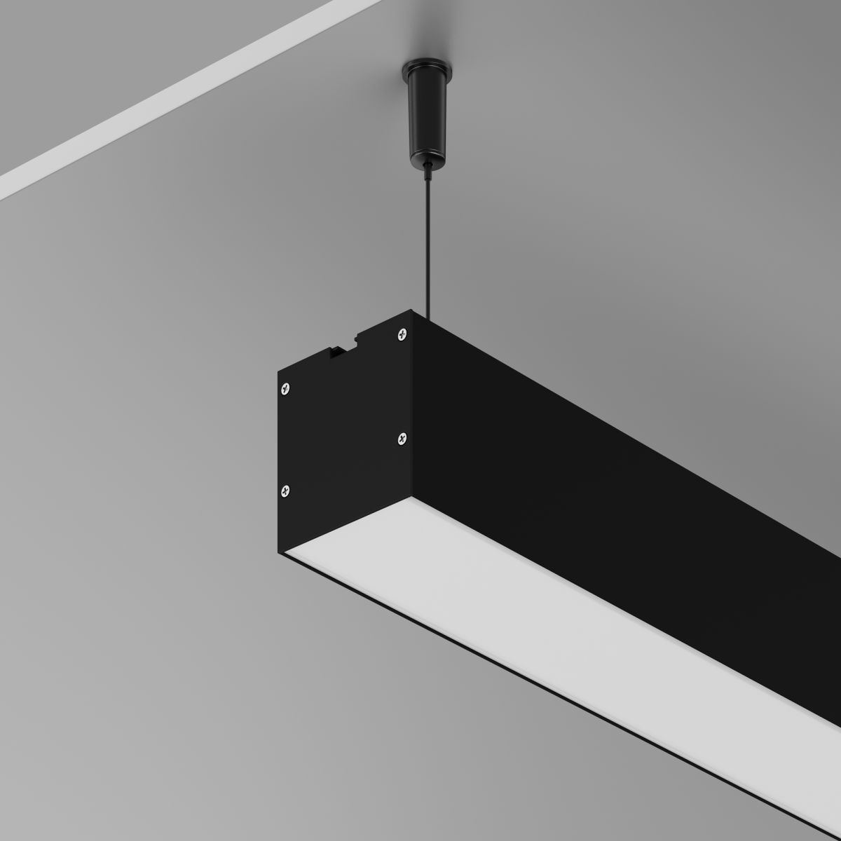 Алюминиевый профиль накладной-подвесной 50x50 Led Strip ALM-5050T-B-2M 633008