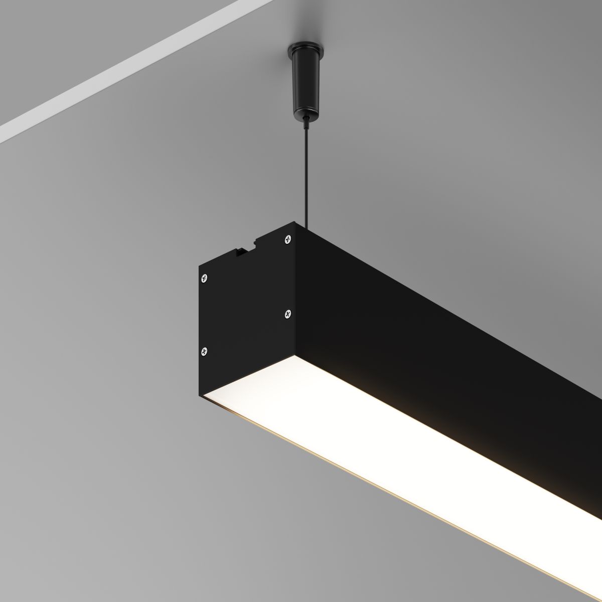 Алюминиевый профиль накладной-подвесной 50x50 Led Strip ALM-5050T-B-2M 633008
