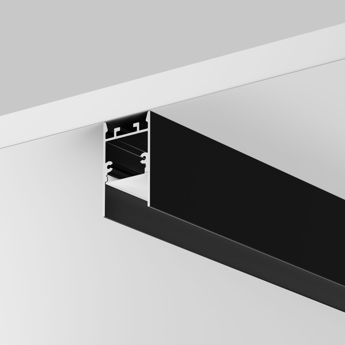 Алюминиевый профиль накладной-подвесной Led Strip ALM-2542-B-2M 633010