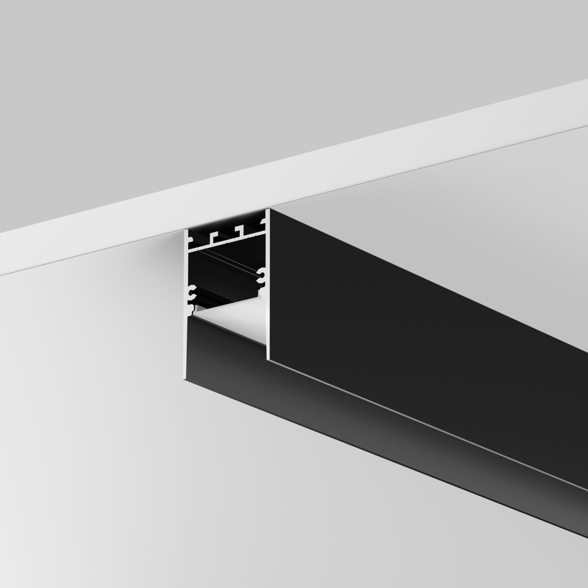 Алюминиевый профиль накладной-подвесной 35x51 Led Strip ALM-3551-B-2M 633011